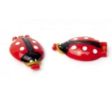 Plastic Nova Ladybug hair tie pack of 2 pieces