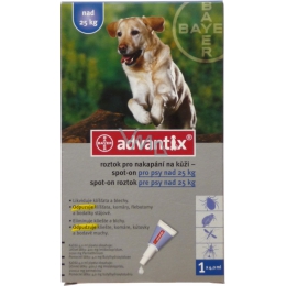 Bayer Advantix Spot On Skin Drip Solution For Dogs Over 25 Kg 1 X 4 Ml Vmd Parfumerie Drogerie