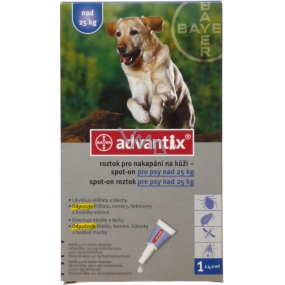 Bayer Advantix Spot On skin drip solution for dogs over 25 kg, 1 x 4 ml