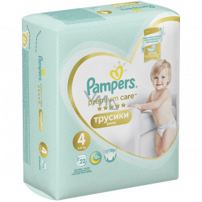 Pampers Premium Care size 4, 9-15 kg diaper panties 22 pieces