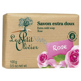 Le Petit Olivier Rose extra gentle toilet soap with natural extracts 100 g