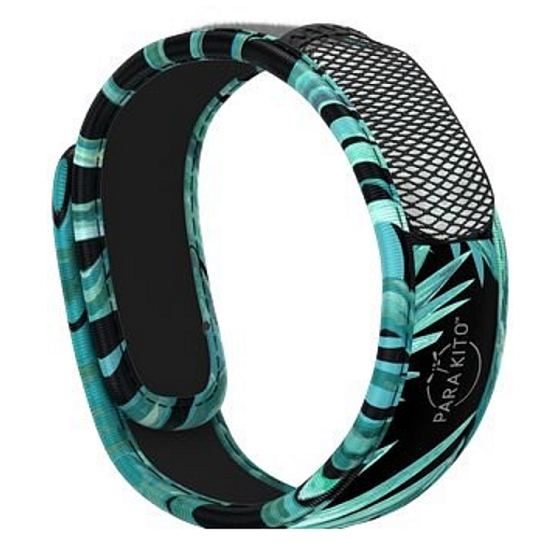 Parakito Repellent mosquito bracelet Graphic dark explorer natural, refillable, waterproof, protection 24h / day - 15 days per refill + two refills