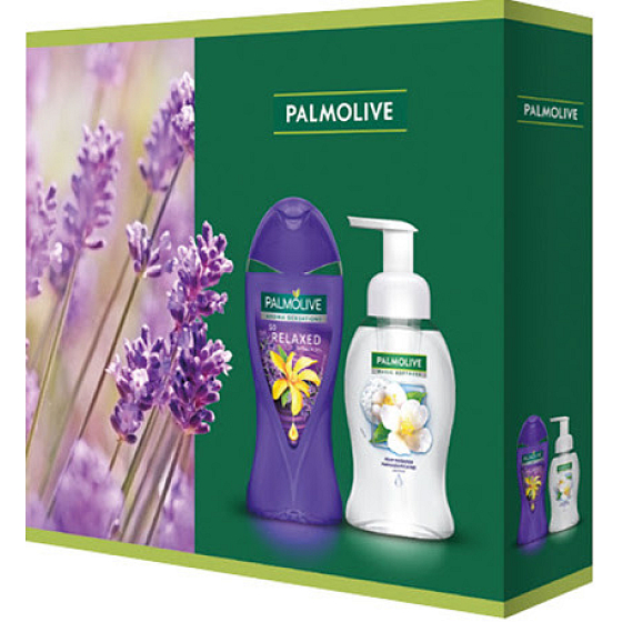Palmolive Aroma Sensations So Relaxed Shower Gel 250 ml + Magic Softness Jasmine liquid soap dispenser 250 ml, cosmetic set