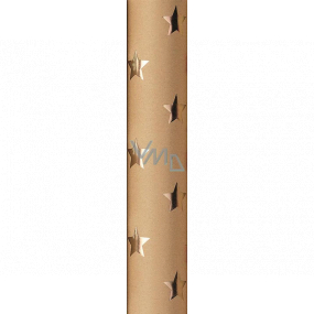 Zöwie Gift wrapping paper 70 x 150 cm Christmas Shining Moments natural with gold stars