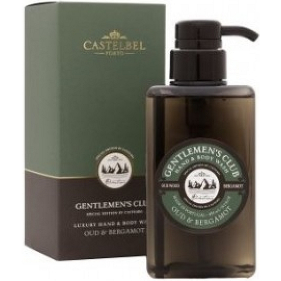 Castelbel Oud and Bergamot 2-in-1 Hand and Body Wash Gel for Men Dispenser 450 ml