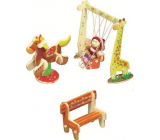 Wooden playground puzzle Swing 20 x 15 cm