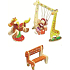 Wooden playground puzzle Swing 20 x 15 cm