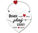 Nekupto Sweet home Heart sign Home full of love 17 x 15 cm x 0,5 cm