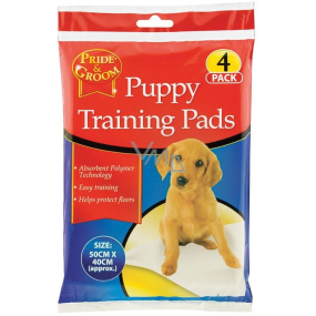 Pride & Groom absorbent pads for puppies 50 x 40 mm 4 pieces