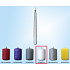Lima Ice candle metal white cone 22 x 250 mm 1 piece