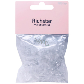 Richstar Accessories Transparent hair elastics 100 pieces
