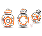 Sterling silver 925 Marvel Star Wars Droid BB-8, bracelet bead