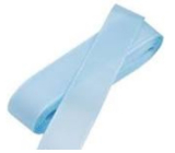 Nekupto Taffeta fabric ribbon light blue 3 m x 15 mm