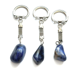 Sodalite Troml pendant keychain natural stone, approx. 10 cm