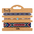 Allbi Blue Eye bracelets colorful, adjustable size, set of 3 pieces