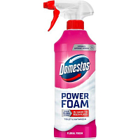 Domestos Toilet and Bathroom Cleaning Foam Spray Power Foam Floral Fresh 435ml