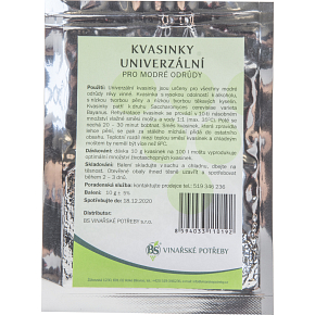 Universal wine yeast for red varieties, 10 g