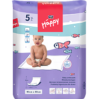 Bella Happy baby changing pads, 90 × 60 cm, 5 pcs