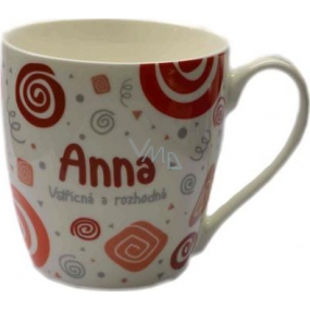 Nekupto Twister mug named Anna red 0.4 liter