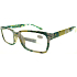 Berkeley Reading Prescription Glasses +1.0 light green flowered 1 piece MC2096