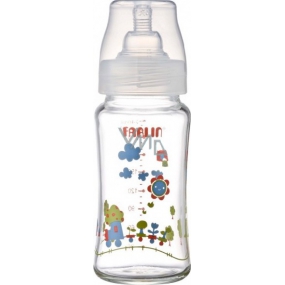 Baby Farlin Baby bottle glass with wide neck 3+ months 240 ml ABB-B001-24