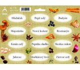 Arch Spice stickers Jute color print Cloves - basic types of spices