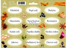 Arch Spice stickers Jute color print Cloves - basic types of spices