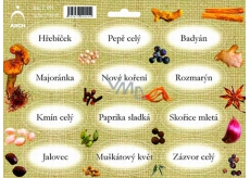 Arch Spice Stickers Jute Color Printing Clove - Basic Spices 0511