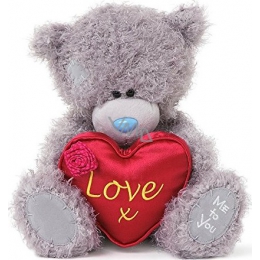 I Love You 8 White Valentine Bear with Heart