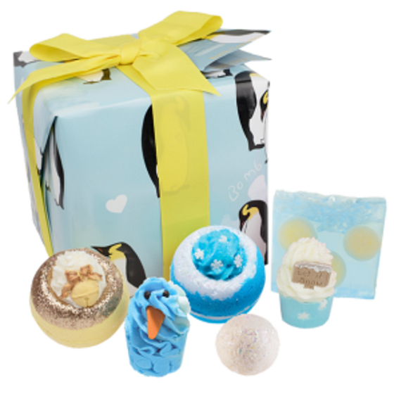 Bomb Cosmetics Ballistic penguin party 2 x 160 g + butter stick 2 x 50 g + ball 30 g + soap 100 g, cosmetic set