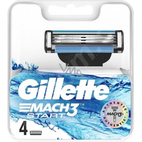 Gillette Mach3 Start spare head 4 pieces, for men