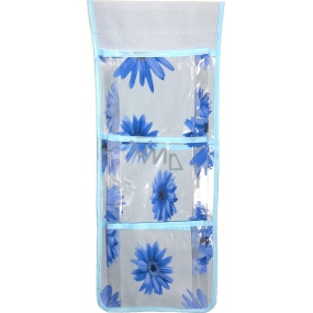 Pocket for hanging light blue 46 x 18.5 cm 3 pockets 669