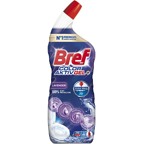 Bref WC gel Excellence Gel Color Aktiv+ Lavender, 700 ml
