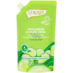 Luksja Essence Cucumber and Aloe Vera liquid soap refill 400 ml