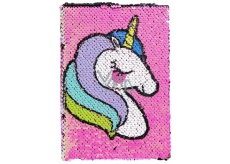 Albi Block with sequins Unicorn 15 cm x 21 cm