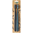 The Natural Family Co. Soft Bio toothbrush Black and gray made of corn starch 2 pieces
