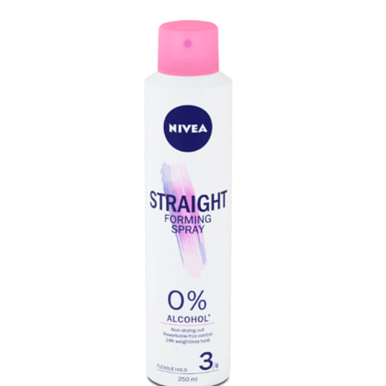 Nivea Straight shaping spray for a smooth hairstyle against frizz and hair drying 250 ml