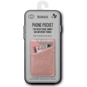 If Bookaroo Phone Pocket Case - phone pocket for documents rose gold 195 x 95 x 18 mm