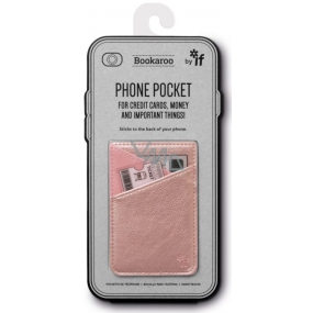 If Bookaroo Phone Pocket Case - phone pouch for documents rose gold 195 x 95 x 18 mm