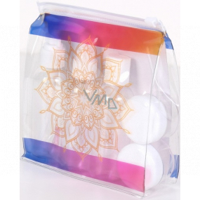 Albi Original Travel Bottle Set 3 x 80 ml + 2 Containers + Mandala Case - 15 cm x 15 cm x 4.5 cm