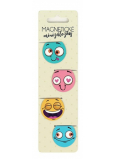 Albi Magnetic mini bookmarks Faces diameter 3 cm 4 pieces