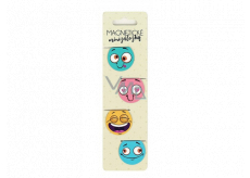 Albi Magnetic mini bookmarks Faces diameter 3 cm 4 pieces