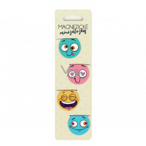 Albi Magnetic mini bookmarks Faces diameter 3 cm 4 pieces