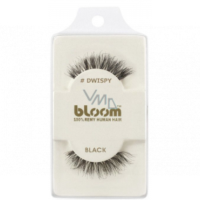 Bloom Natural sticky lashes from natural hair curly black DWispy