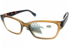 Berkeley Reading glasses +1.5 plastic light brown, tiger side 1 piece ER4198