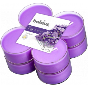 Bolsius Aromatic Levander - Lavender maxi scented tealights 8 pieces, burning time 8 hours