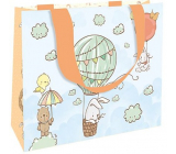 Nekupto Gift paper bag luxury 23 x 17.5 x 10 cm Animals in a flying balloon 2040 LFM