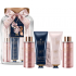 Grace Cole Velvet Rose & Peony body cream 50 ml + hand and nail cream 50 ml + bath foam 100 ml + washing gel 100 ml + washing sponge + glass container, cosmetic set for women