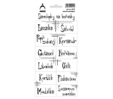 Sheet of Stickers for Spice Jars Lines Basil 11 x 23.5 cm