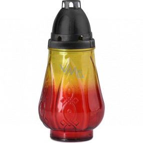 Bolsius Glass lamp Yellow-red 22 cm 58 hours 180 g